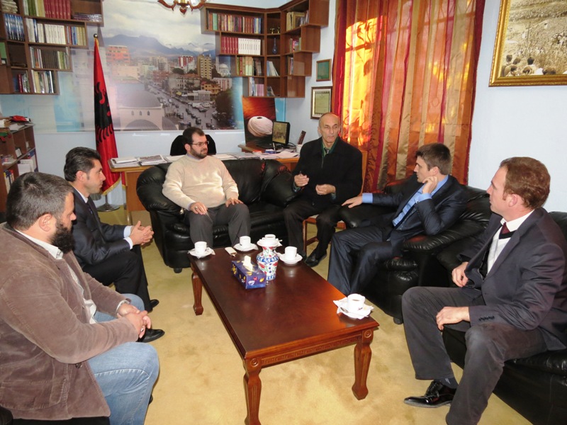 Drejtues të lartë të K.M.Sh vizitë pune në Myftininë Shkodër - 30 nëntor 2011