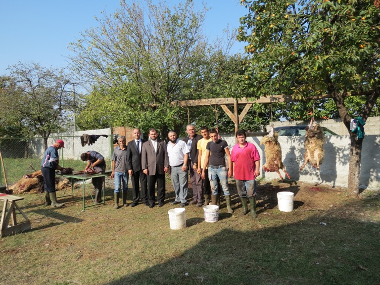 Myftinia Shkodër shpërndan kurbane për njerëz në nevojë - 26 tetor 2012