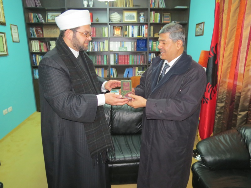Imam Muhamed Sytari pret në një takim të përzemërt Myftiun Kavillioğlu - 8 mars 2013