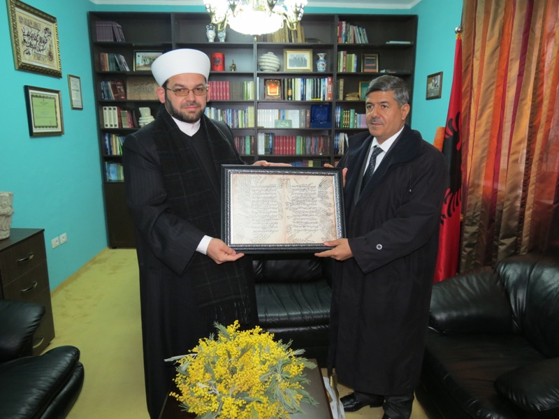 Imam Muhamed Sytari pret në një takim të përzemërt Myftiun Kavillioğlu - 8 mars 2013