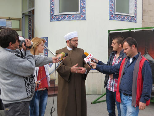 Myftiu i Shkodrës pret vizitorët e Kurban Bajramit - 15 tetor 2013